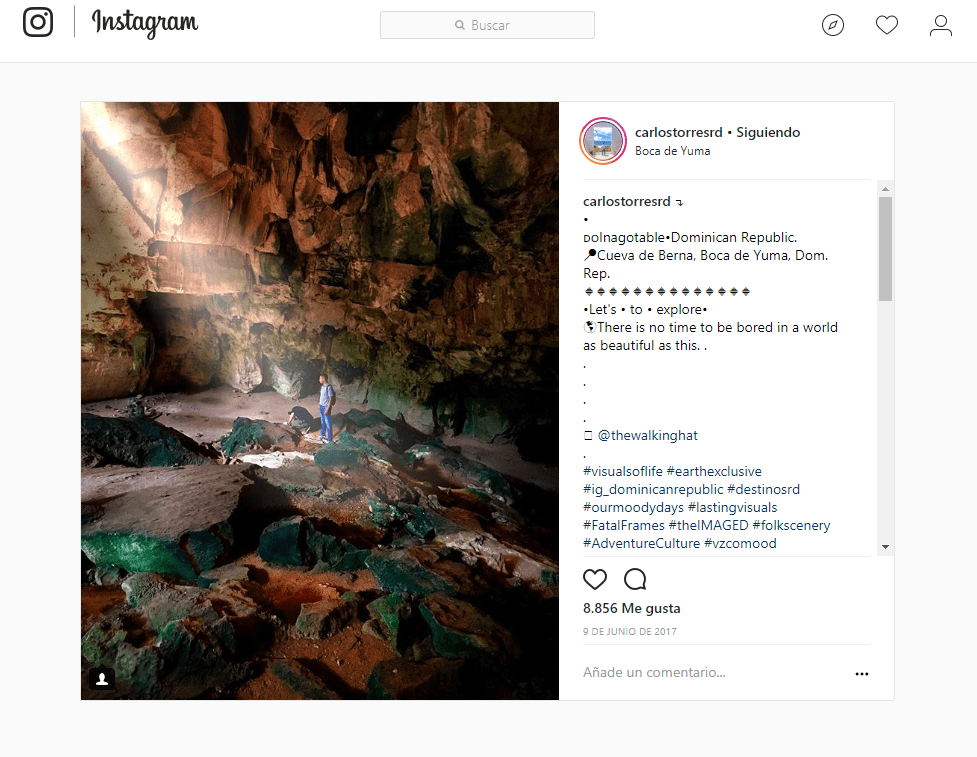 Cueva Berna boca de yuna mochilera-divertida